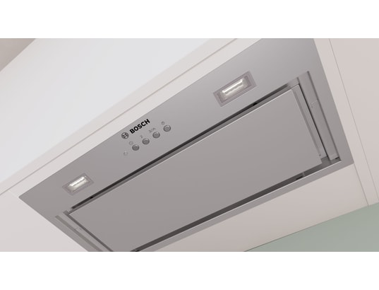 Groupe filtrant Bosch DLN56AC50 - Série 6 - Encastrable - 570 m³/h - 66 dB - 3 vitesses + 1 intensif - Inox
