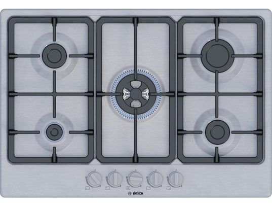 Table de cuisson gaz Bosch PGQ7B5K90 - Série 4 - 75 x 4,5 x 52 cm