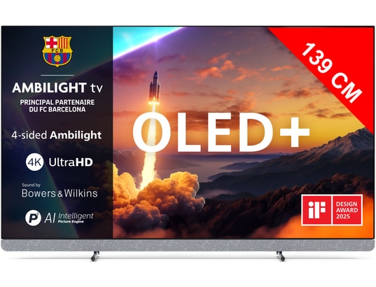 TV Philips OLED 55OLED910/12 55" 4K Ambilight Smart TV Métal Dolby Atmos