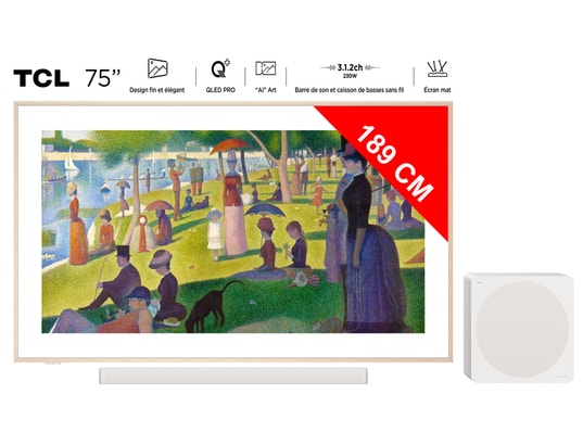 Tcl 75a300 Pro 190,5 Cm (75") 4k Ultra Hd Smart Tv Wifi Blanc 450 Cd/m²
