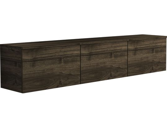 CONCEPT1 Meuble TV en bois "Neon" 160 x 32 x 35 cm - Noyer