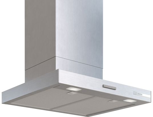 Hotte décorative murale Bosch SER4 DWB65CC30 60 cm inox 3 vitesses 594 m3/h LED 150 mm