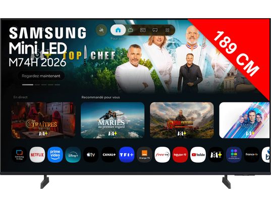 SAMSUNG Tv led 75''  TU75M74H 
