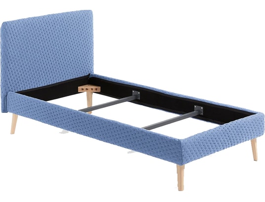 Lydia 90x190cm tissu Moncel bleu clair